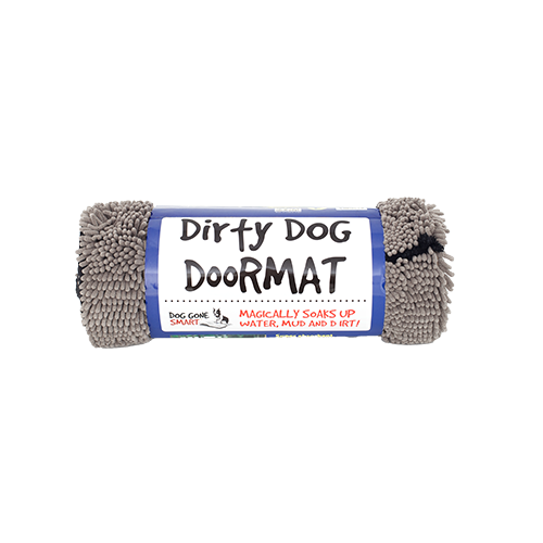 Dog Gone Smart Dirty Dog dørmåtte, Grå