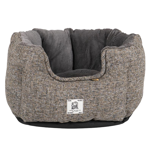 Chill Kuzzi FIR rund seng, grå