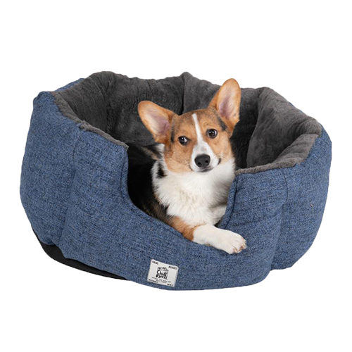 Chill Kuzzi FIR rund seng, skifferblå