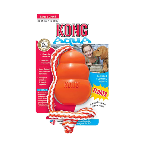 KONG Aqua snor med gummimateriale for enden til hunde, str. M