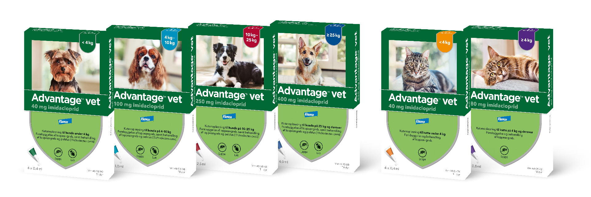 Advantage vet. til katte under 4 kg