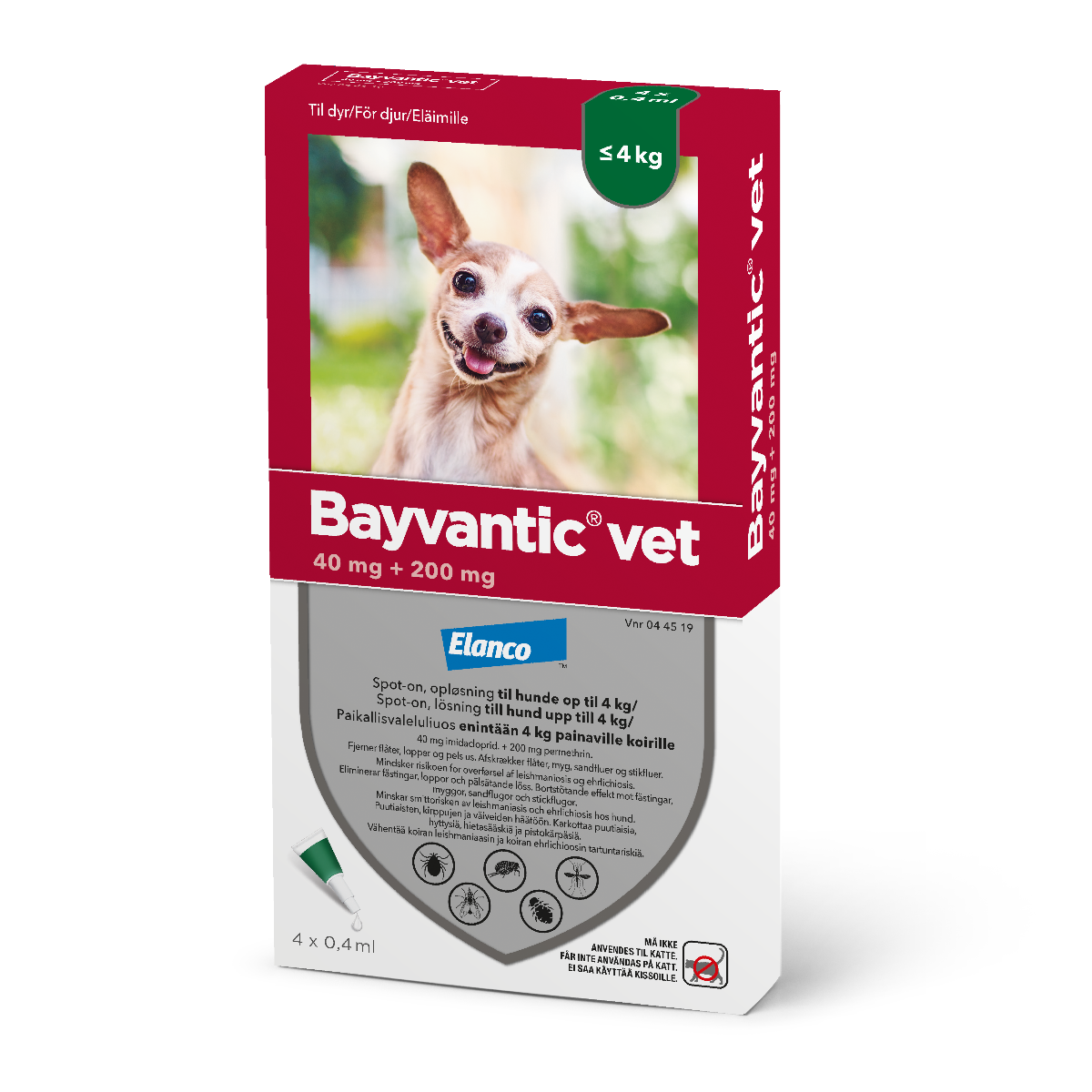 Bayvantic Vet til hunde under 4 kg