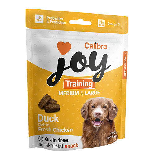 Calibra Joy Dog Training Snacks, Medium & Large, Duck & Chicken