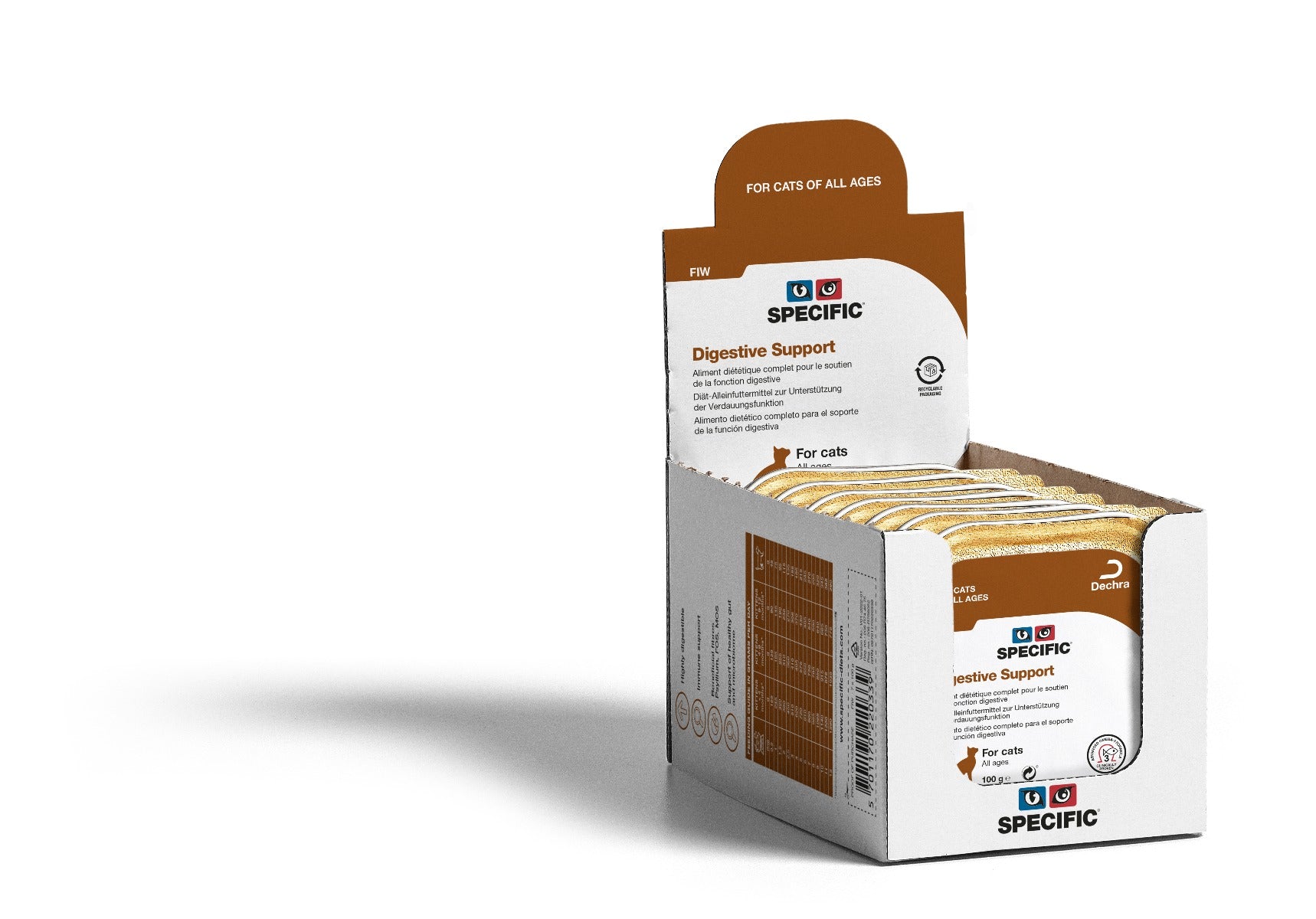 SPECIFIC FIW Digestive Support, 28x100g | Vådfoder til katte. Netdyredoktors webshop