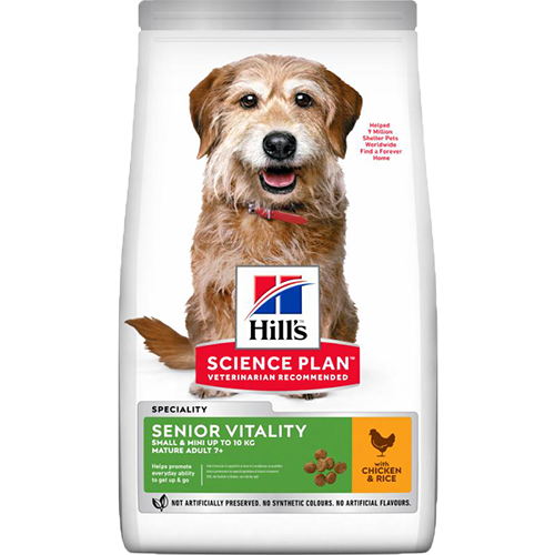 Hill's Science Plan Canine Senior Vitality Small & Mini Chicken