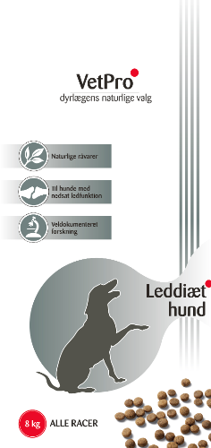 VetPro leddiæt til hunde med nedsat ledfunktion, 8 kg