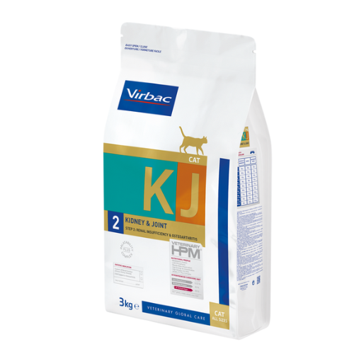 Virbac HPM (KJ2) Kidney & Joint, 3kg | Nyrediæt til katte
