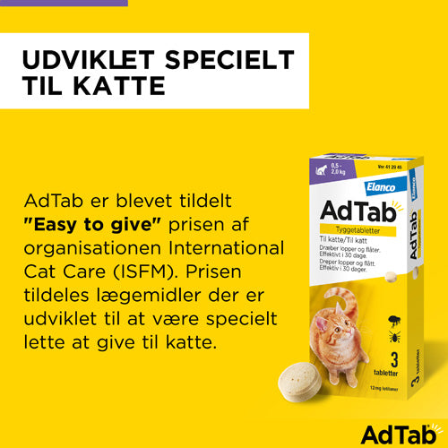 AdTab til katte 0,5 til 2 kg.