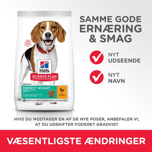 Hill's Science Plan Adult Perfect Weight Medium Chicken