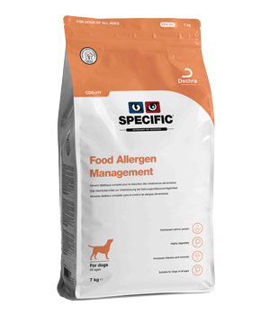 SPECIFIC CDD-HY Food Allergen Management til hvalpe og hunde med foderallergi eller foderintolerance.
