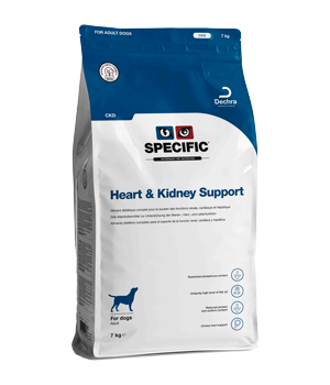 SPECIFIC CKD Kidney Support er fuldfoder til hunde med nyreproblemer, leversygdomme og hjerteproblemer.
