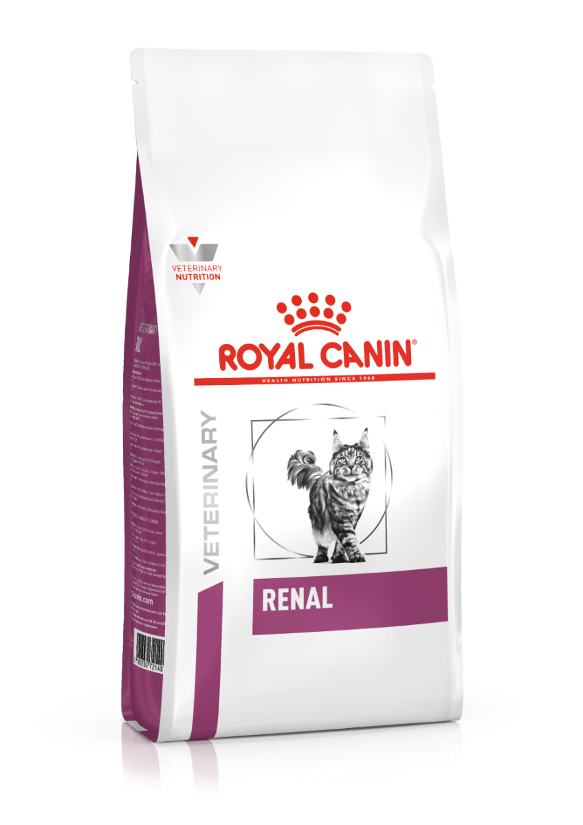 Royal Canin Renal er velegnet, hvis din kat lider af nedsat nyrefunktion eller af en kronisk nyrelidelse. Derudover kan foderet anvendes, hvis din kat har tendens til udvikling af nogle former for krystal- og stendannelse i urinen (urolithiasis).