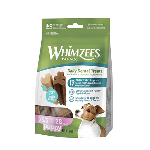 Whimzees tyggeben, Puppy, XS/S, pose m/28 stk