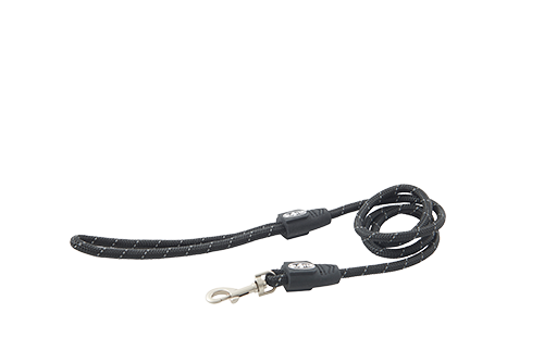 BUSTER Reflective Rope 120 cm line, sort, 8mm