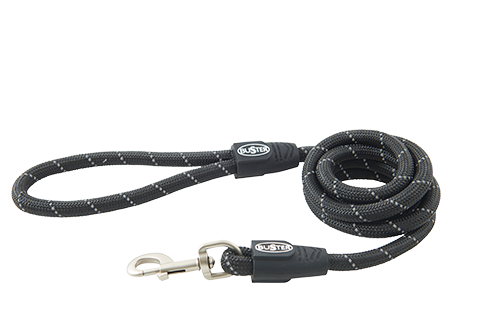 BUSTER Reflective Rope 180 cm line, sort, 13mm