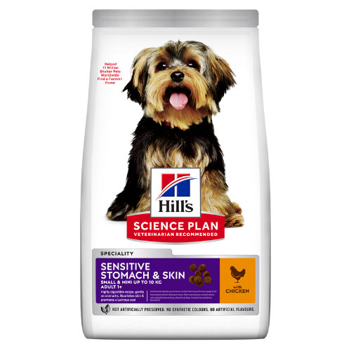 Hill's Science Plan Canine Adult Sensitive Stomach & Skin, Small & Mini, Chicken
