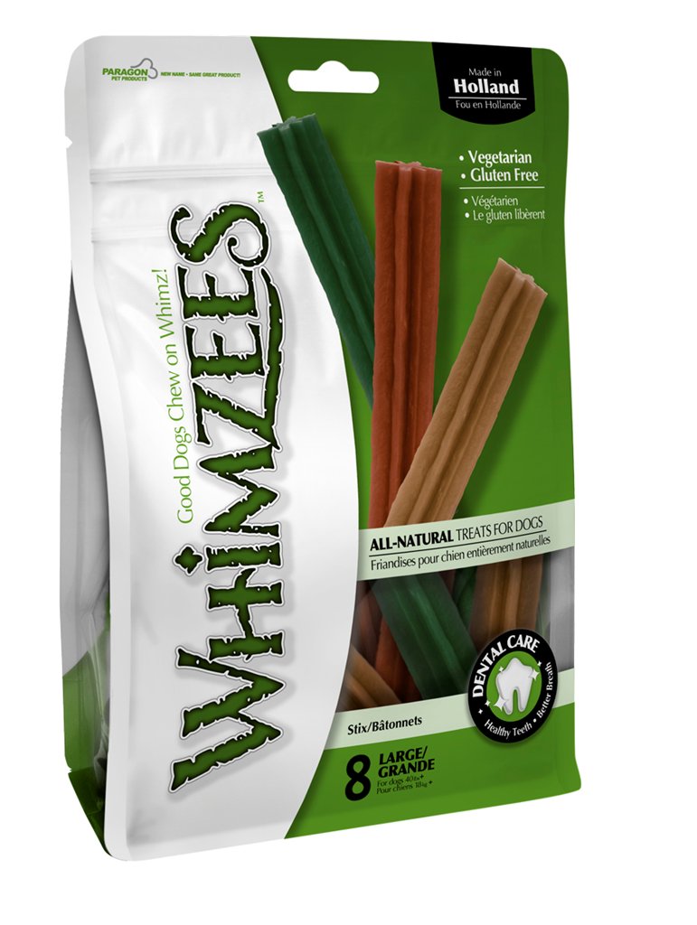 Whimzees tyggeben, stix, L, pose m. 8stk | Tyggeben til hunde