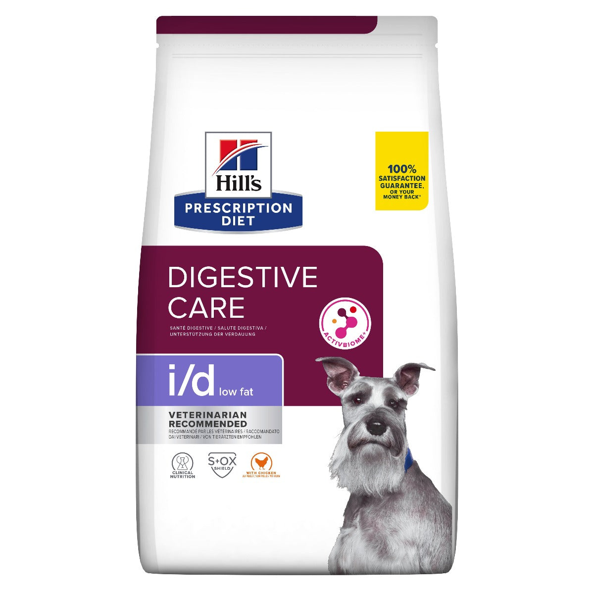 Hill's Prescription Diet i/d Low Fat Digestive Care mavetarm diæt med lavt fedtindhold til hunde, 12 kg  