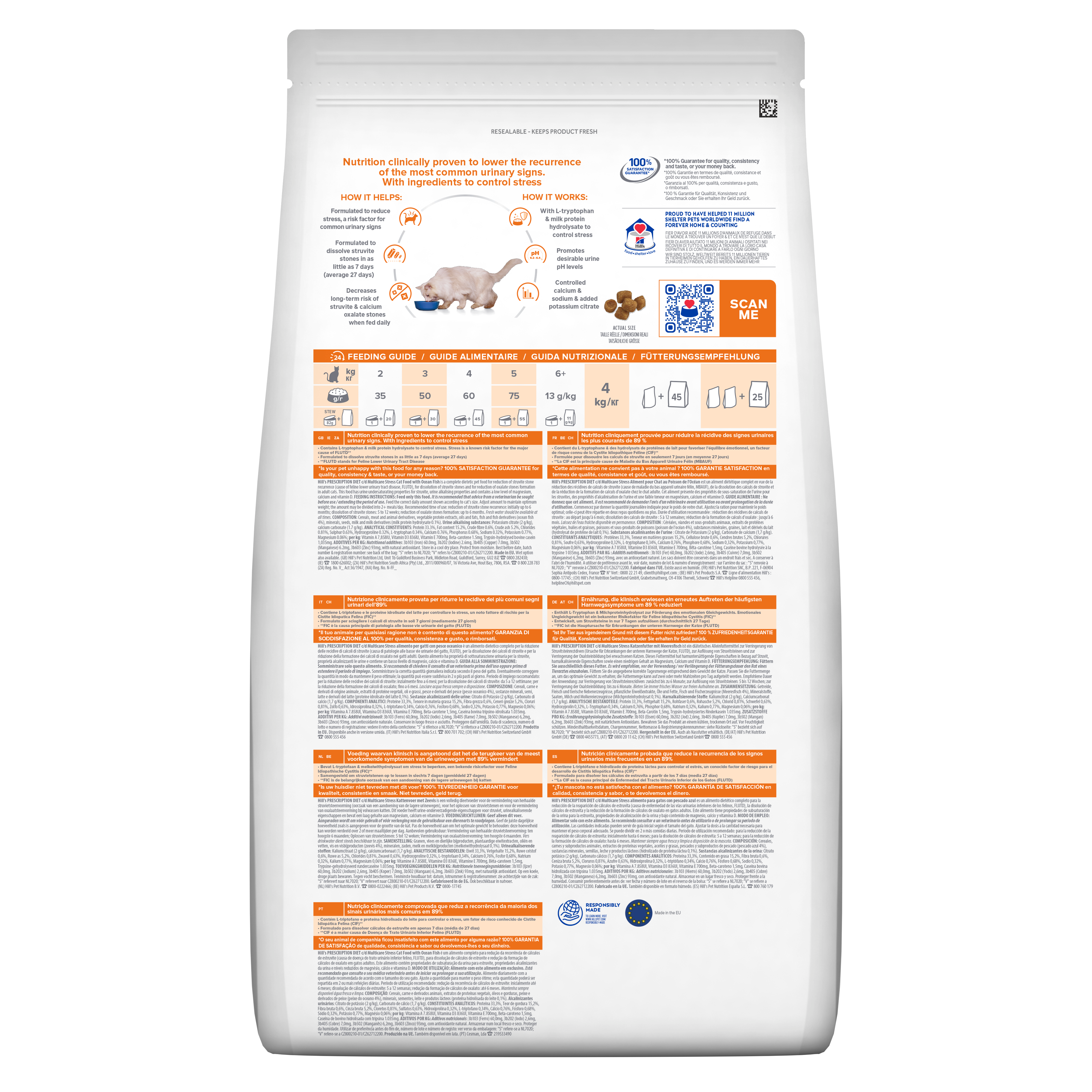 Hill's Prescription Diet c/d Multicare Stress Feline, Ocean fish
