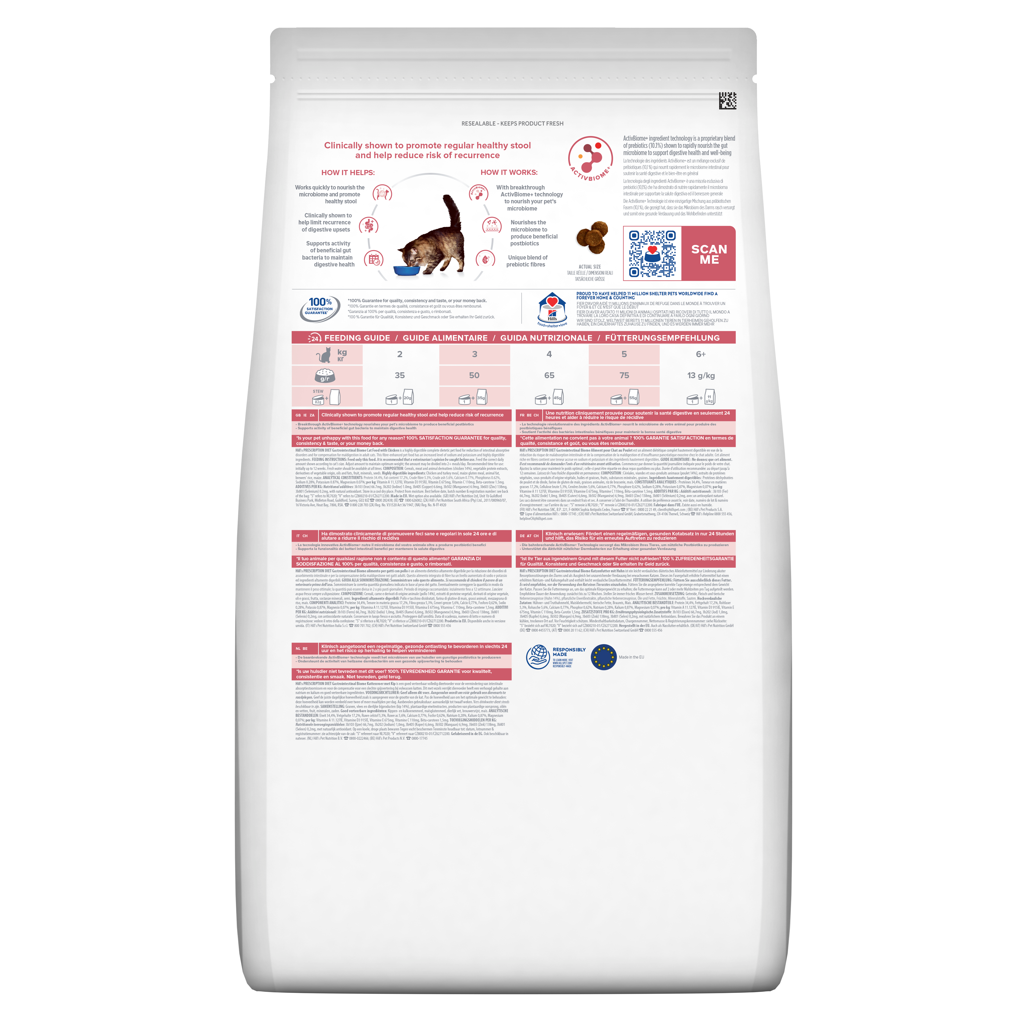 Hill's Prescription Diet Gastrointestinal Biome tørfoder til katte