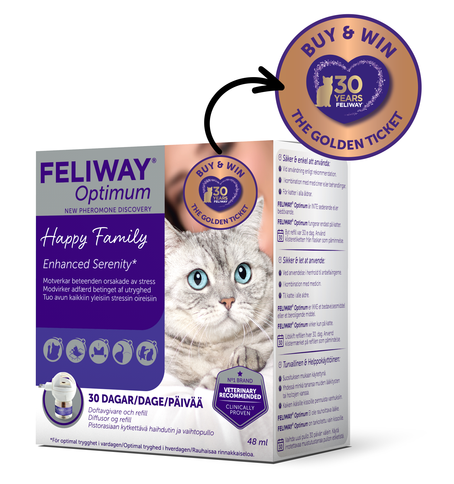 Feliway Optimum diffusor med flaske
