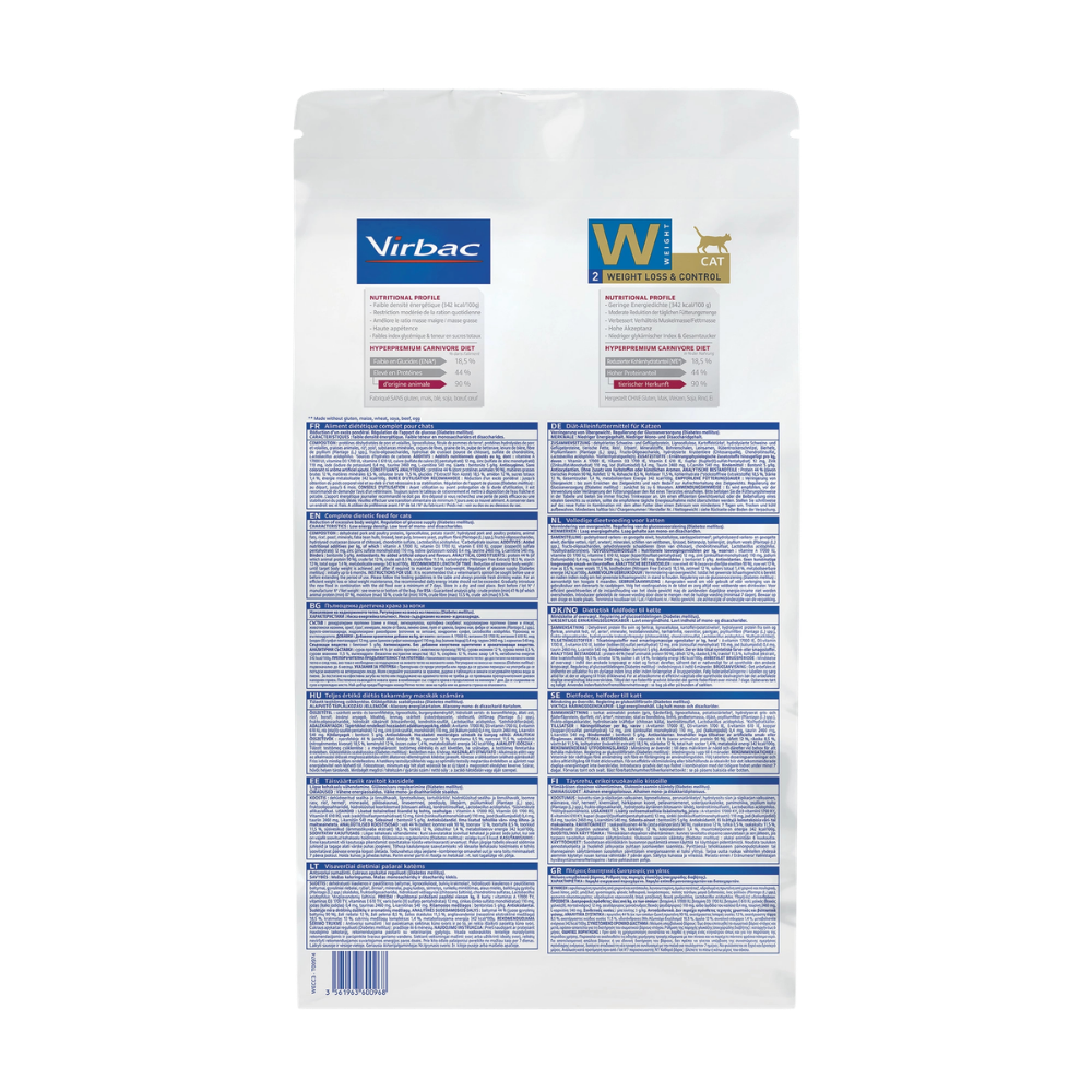 Virbac HPM (W2) Weight Loss & Control Cat