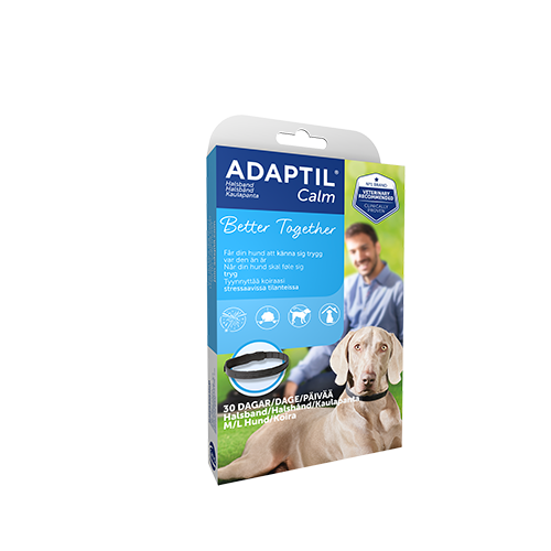 Adaptil halsbånd til urolige og utrygge hunde på gåturen - str. M/L 