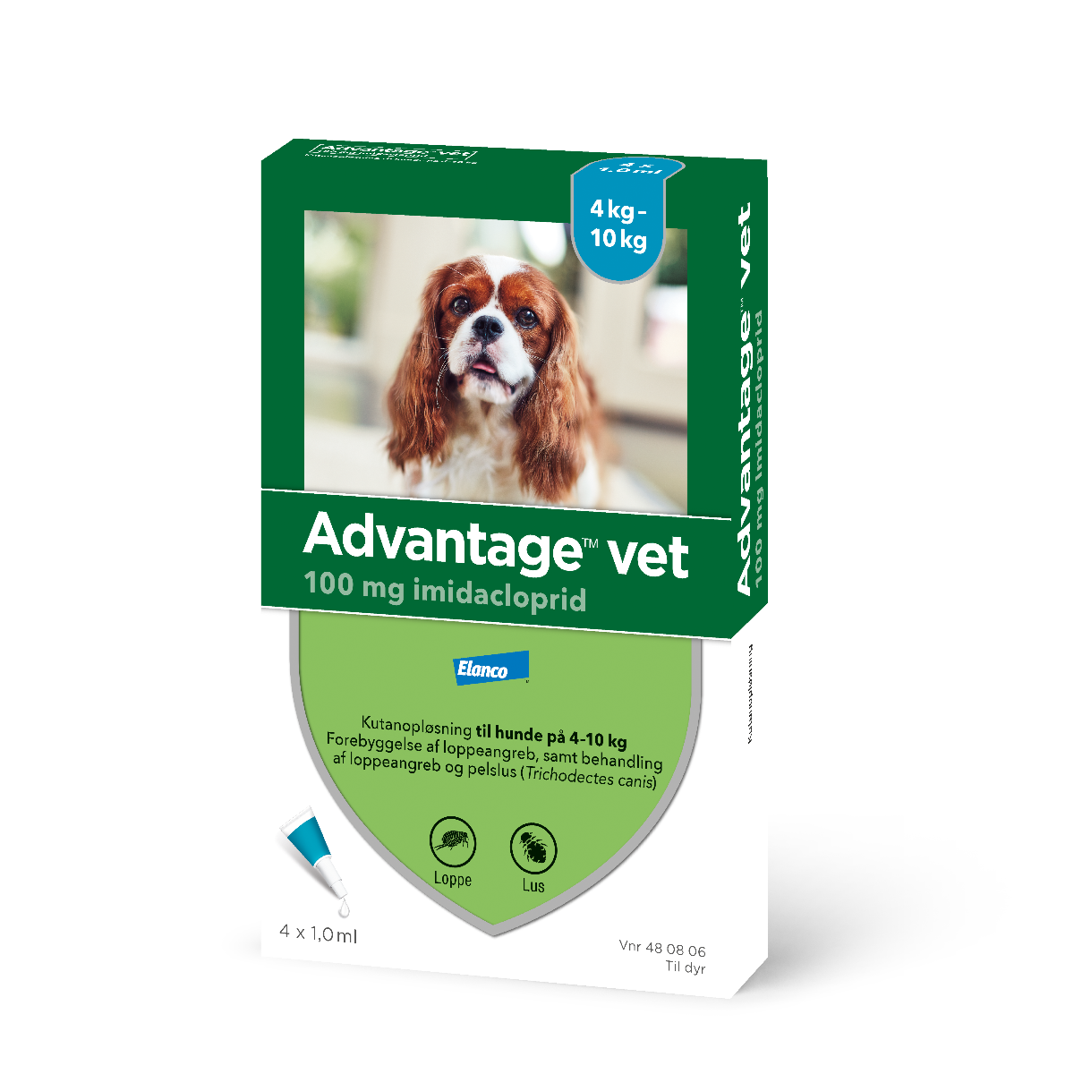 Advantage vet. til hunde mellem 4-10 kg