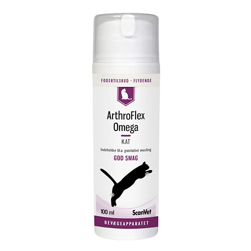 ArthroFlex Omega, 100 ml - styrker og vedligeholder bevægeapparatet hos katte. Sunde led hos katte.