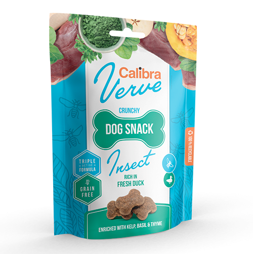 Calibra Dog Verve Crunchy Snack, Insekt og and