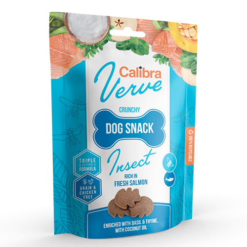 Calibra Dog Verve Crunchy Snack, Insekt og laks