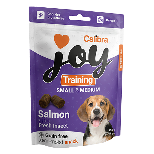 Calibra Joy Dog Training Snacks, Small & Medium, Salmon & Insect