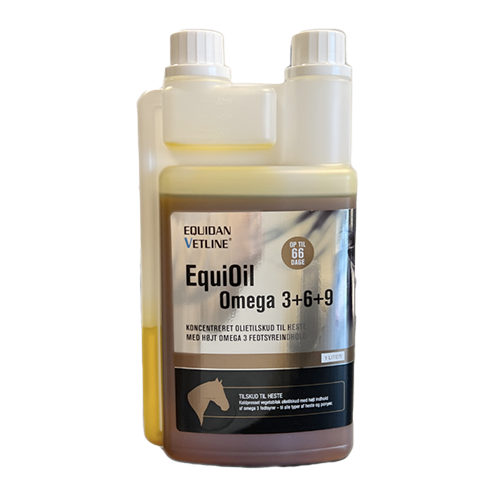 EquiOil Omega 3+6+9, 1L | Olie tilskud til din hest
