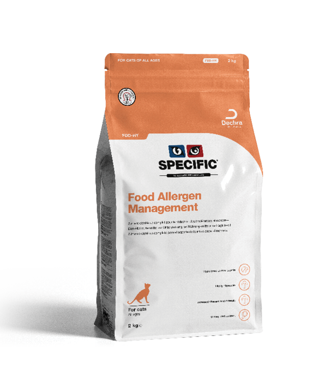 SPECIFIC FDD-HY Food Allergen Management kattefoder, 1,6kg (4x400g)