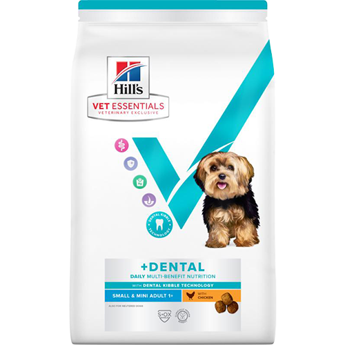 Hill's Vet Essentials Multi-Benefit +  Dental Adult 1+ Small & Mini, Chicken, 7kg