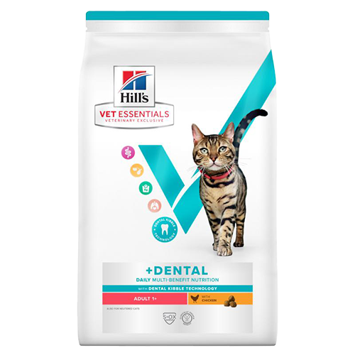 Hill's Vet Essentials Feline Adult Dental, Chicken, 10kg