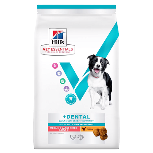 Hill's Vet Essentials Multi-Benefit+ Dental Adult 1+ Medium & Large Breed, 10 kg