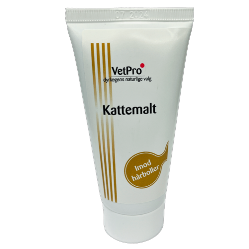 VetPro kattemalt hjælper mod hårboller og forstoppelse hos katte. 
