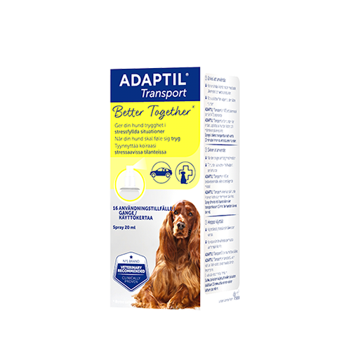 Adaptil Transport Spray til hunde der viser tegn på stress, angst, utryghed og nervøsitet - 20 ml 