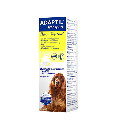 Adaptil Transport Spray til hunde som viser tegn på angst, stress, nervøsitet og utryghed - 60 ml
