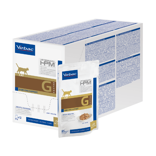 Virbac HPM (G1) Gastro Digestive support Cat wet, 12x85g