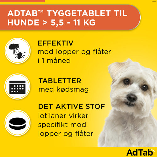 AdTab til hunde 5,5 til 11 kg