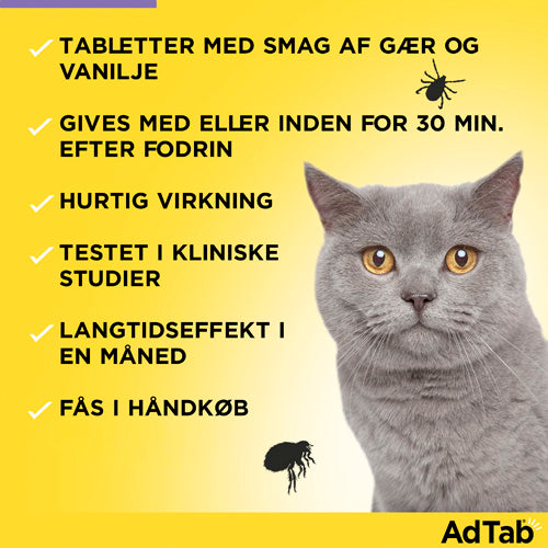 AdTab til katte 0,5 til 2 kg.