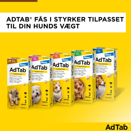 AdTab til hunde 1,3 til 2,5 kg