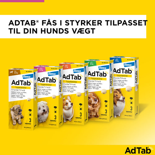 AdTab til hunde 2,5 til 5,5 kg