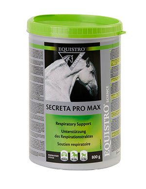 Equistro Secreta Pro Max 800 g. Tilskudsfoder til frie luftveje til heste. Til respirationssytemet. 