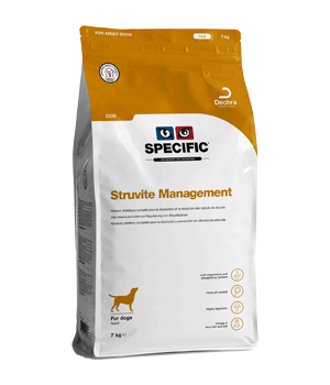 SPECIFIC CCD Struvite Management er velegnet til forebyggelse af struvitsten hos voksne hunde. 