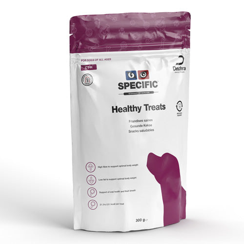 SPECIFIC Healthy Treats Mini er sunde godbidder med et lavt fedtindhold og et højt fiberindhold.