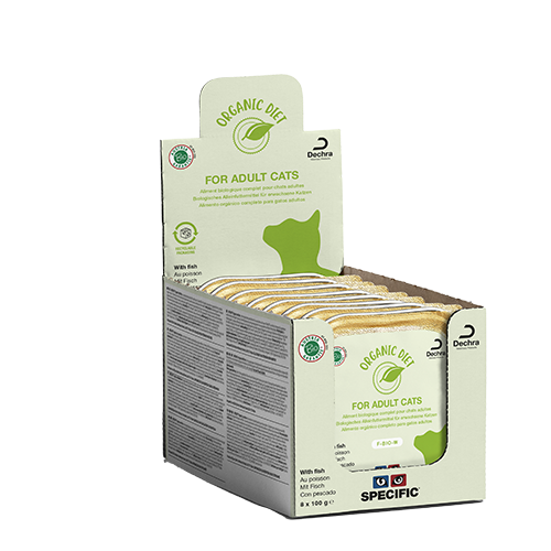 SPECIFIC F-BIO-W Organic Diet with fish | Økologisk vådfoder til katte
