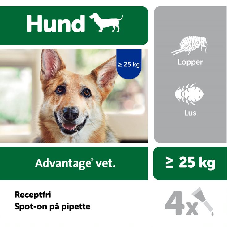 Advantage vet. til hunde over 25 kg
